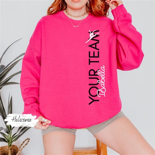 Custom Gymnastics Sweatshirt, Personalized Gymnastics Shirt, Glitter Gymnastics Mom Shirt, Gymnastics Coach Sweatshirt, Gymnast Gift Ideas - Etsy