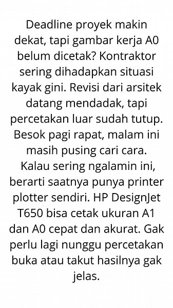 Jual Printer HP T650 di Bandung Harga Murah #hpt650