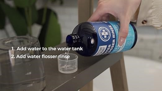 How to use water flosser rinses