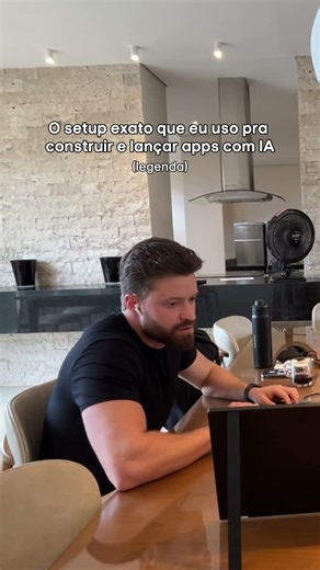O setup exato que eu uso pra construir e lançar apps com IA