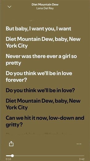 Lana Del Rey - Diet Mountain Dew (Lyrics) #lyrics #lanadelrey #dietmountaindew