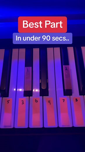 Best Part✨(Easy Tutorial) | #piano #bestpart #tutorial #pianolesson #easypiano #fyp