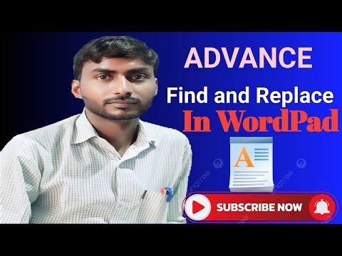 How to Find & Replace Command In WordPad. 🖥