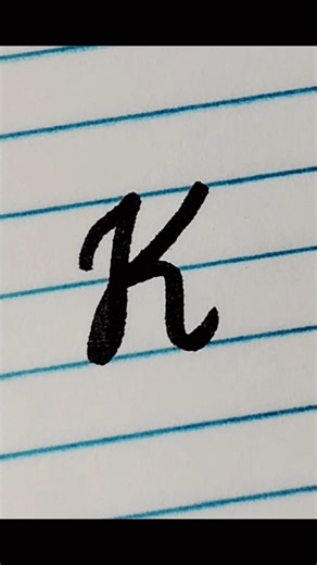 Cursive letter writing | "K"| Beginners guide