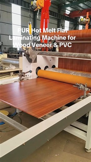 PUR Hot Melt Flat Laminating Machine for Wood Veneer & PVC