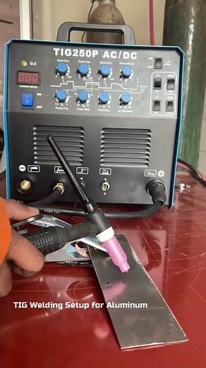 TIG Welding Setup for Aluminum 💥 #shorts