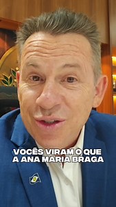 A Ana Maria Braga tem razão. Só que no "Brasil do não pode", as boas iniciativas em prol do Turismo, do desenvolvimento, do lazer e da qualidade de vida da população são barradas pela "burrocracia". Você concorda? | Mauro Mendes