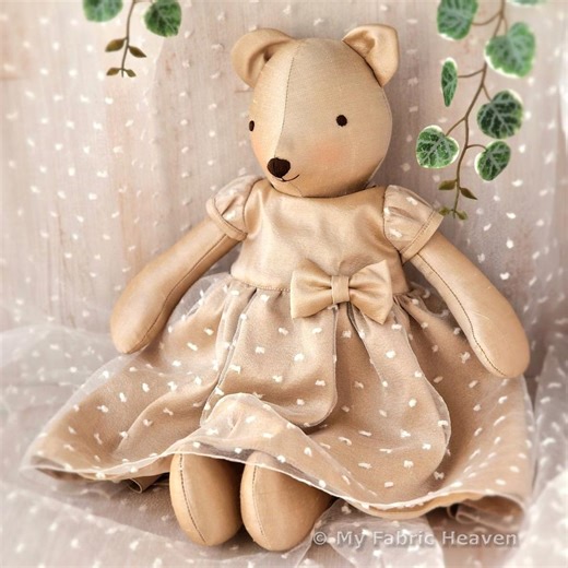 16" Bride Memory Bear Sewing Pattern, Wedding Dress Keepsake 40cm/16in (PDF Download) - Etsy