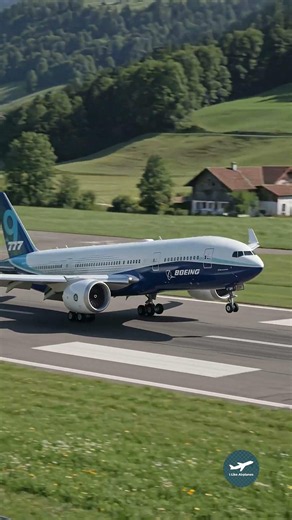 Giant RC Boeing 777X Smooth Landing! ✈️ #Shorts