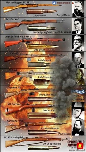 Power from the Past: The Most Formidable Rifles of WW2 #shorts #ww2 #ww2history #worldwar2