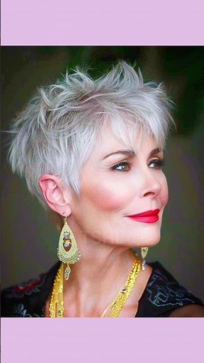 💕 Gray Pixie Haircuts 2026 #shorts | Chic Short Hair Ideas 🔥 #pixie #grayhair #over50 #haircut