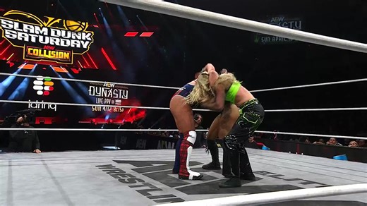 The Sisters of Sin are taking it to @HailWindsor + @jmehytr!Watch Slam Dunk Saturday #AEWCollision on TNT & HBO Max