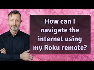 How can I navigate the internet using my Roku remote?