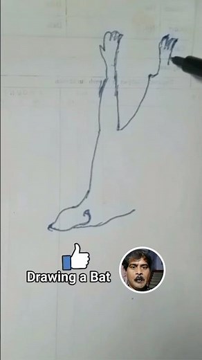 How To Draw A Bat। Bat drawing #shorts #howto #bat #drawing