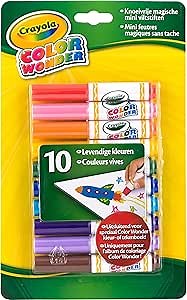 Crayola Color Wonder Markers, Mess Free Coloring, 10 Count, Age 3, 4, 5, 6