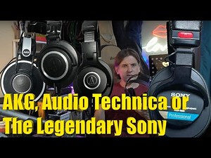 AKG K702, Audio-technica ATH-M40x, SONY MDR-7506 Headhone Comparison