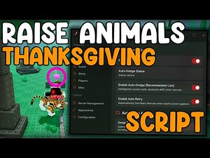 [🦃THANKSGIVING] Raise Animals Script Auto Farm, Infinite Money & MORE - Roblox 2025