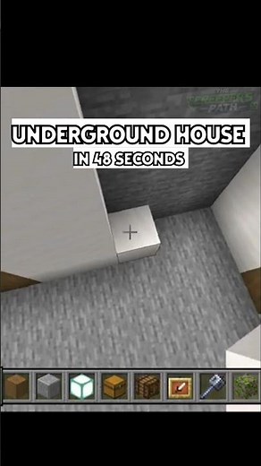 Minecraft 9x9 Underground Base Tutorial (Compact & Clean)