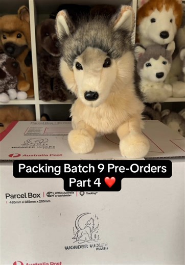 Packing Batch 9 Pre-Orders Part 4 – Wonder Wolf Plush