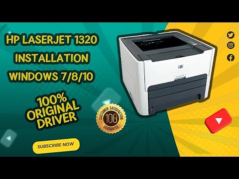 How to install hp laserjet 1320 in windows | install hp laserjet 1320 printer | 100% original driver