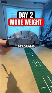 Adding weight to my putter - Day 2