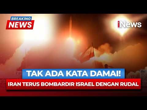 BREAKING NEWS GELOMBANG SERANGAN KE-100! Iran Tak Mau Damai, Rudal Balistik Terus Hujani Israel