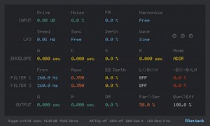 Sender Spike releases free filter.tank multimode filter (Windows VST2)