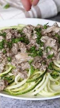 Keto Hamburger Beef Stroganoff