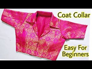 Collar Blouse Cutting And Stitching | Coat Collar Blouse