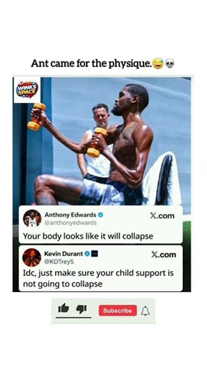 "Your Body Looks Like It Will Collapse" — Edwards Roasts KD, Durant Claps Back #shorts#viral #news