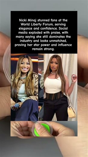 "Nicki Minaj Stuns at the World LibertyForum" 😳 #celebritynew #50cent