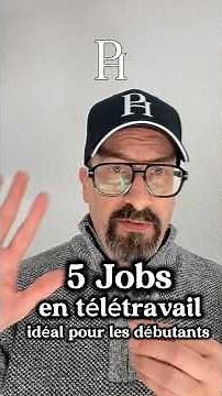 5 jobs en télétravail idéal pour les débutants 😉