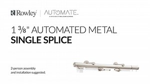 How to Assemble R-TEC Automation® 1 3/8" Motorized Metal Single Splice Traverse Systems