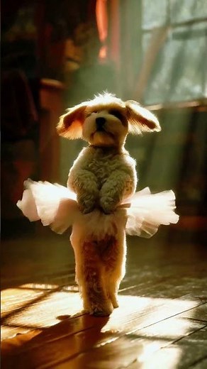 Dancing Puppy in a Tutu!