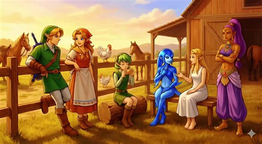 #link malon and #zelda saturday gets ruined by a #monster at lon lon #ranch #fyp