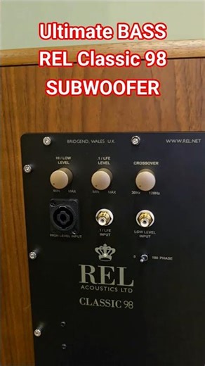 Ultimate BASS SPEAKER: REL Classic 98 Subwoofer | Deep Sound! 🔊