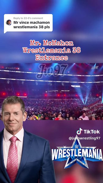 Replying to @22-0 vince mcmahon entrance #fypシ゚ #foryoupage #foryou #wweraw #vincemcmahon #wwevincemcmahon #wrestlemania #viral #trending #trend #tracking #blowthisupplease #blowthisupforme #wwefans