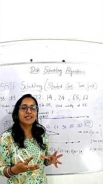 SSTF Disk Scheduling Algorithm in detail with Examples #operatingsystem #gatecse #computerscience