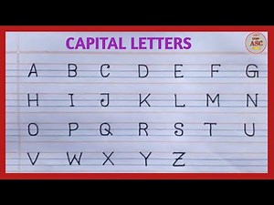 How to write Capital letters || Capital ABCD || Capital letter writing || alphabet || एबीसीडी || abc