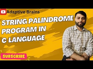 Check for Palindrome Strings in C | C Programming Tutorial