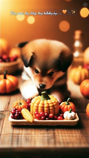 Thanksgiving Baby Paws 🐰🐯 | Cute Animals & Cozy Holiday Moments
