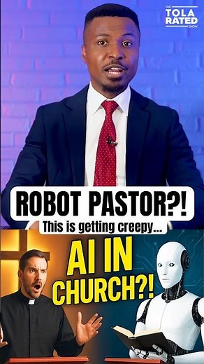 They Let a ROBOT Preach?! 😳 On a Sunday Service! #AI #comedy #faithandtech