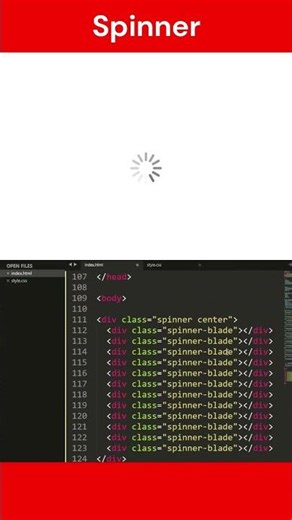 Next Level Loading Spinner 🔥 HTML CSS Animation Tutorial | No JS