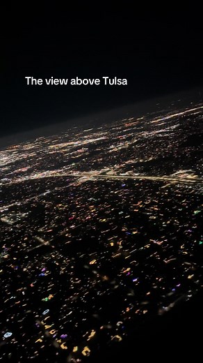 Breathtaking Views Over Tulsa from an Airplane