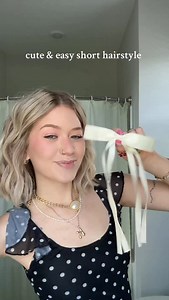 40K views · 7.3K reactions | Bows are so fall coded I love it!!!! #hair #shorthair #hairstyle #tutorial #bob @amazon | Kait Nicole Beauty | Facebook