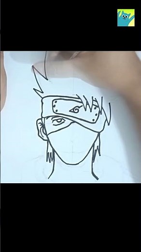 How to draw kakashi hatake easy step by step