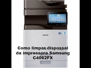 Como limpar o disposal da impressora samsung C4062FX - CLX6260 - 4010ND - erro Waste container full