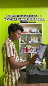 100% Practical Based Cashier Training For information 📞9767487005