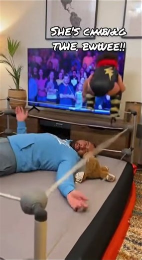 Mini Wrestler in Action 💥👶Cute Baby WWE Fight 😂Baby’s WWE Finisher Move 😆Tiny Champ Goes WWE Mode 🏆👶