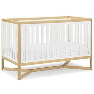 Delta Children Tribeca 4-in-1 Baby Convertible Crib, Bianca White/Natural